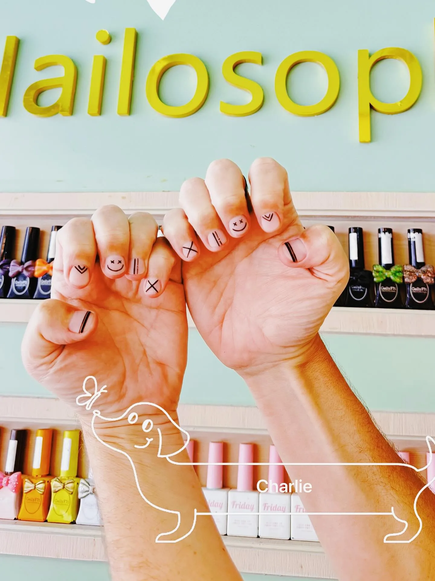 ผลงานเล็บ โดย Nailosophy สีลม — Minimal Nude